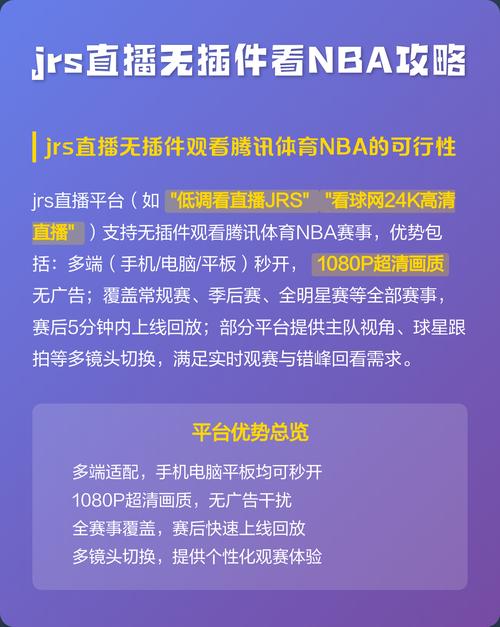 免费观看NBA在线直播无插件 | JRS高清流畅赛事回放与实时比分