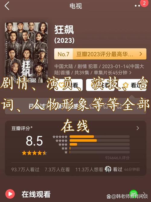 《狂飙》高清全集免费在线观看|大结局完整版|张译张颂文飙戏名场面(2023高口碑刑侦剧)
